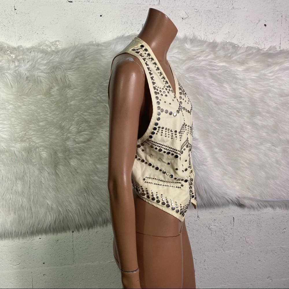 3.1 Phillip Lim Studded Ivory Cream Vest 4 - Picture 5 of 10